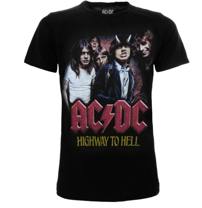 T-shirt AC/DC Highway To Hell – Crazy for Rock