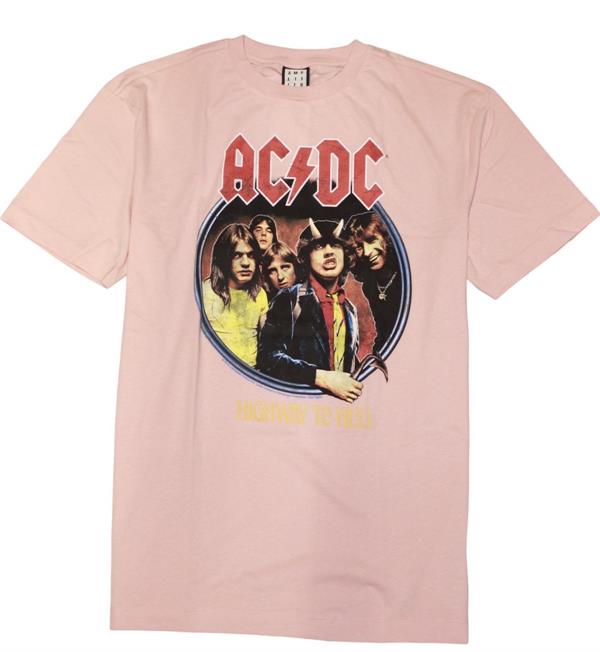 T-Shirt rosa ACDC