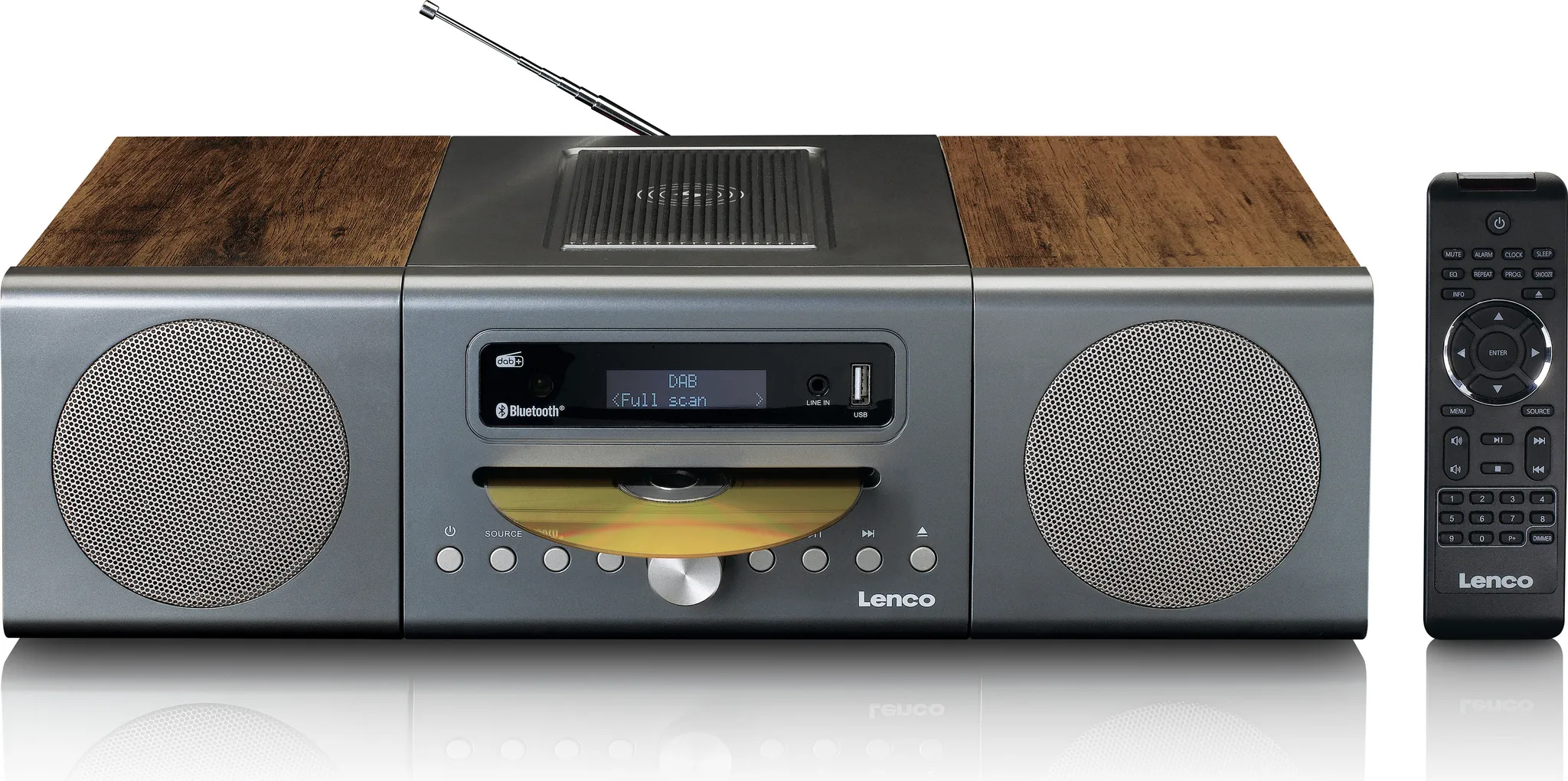 Lenco MC-175 argento Lettore CD-radioDAB-bluetooth-USB