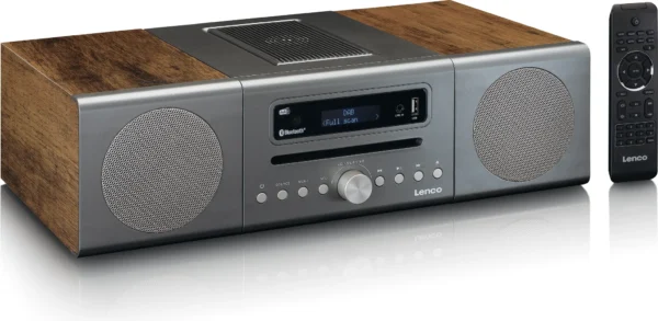 Lenco MC-175 argento Lettore CD-radioDAB-bluetooth-USB