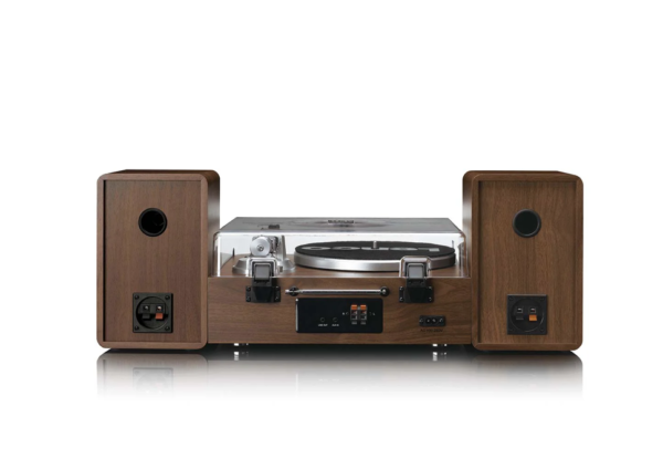 Lenco MC-860WDSI - Sistema all-in-one giradischi, lettore CD, Radio DAB+, FM, Bluetooth 5.3, diffusori 30W